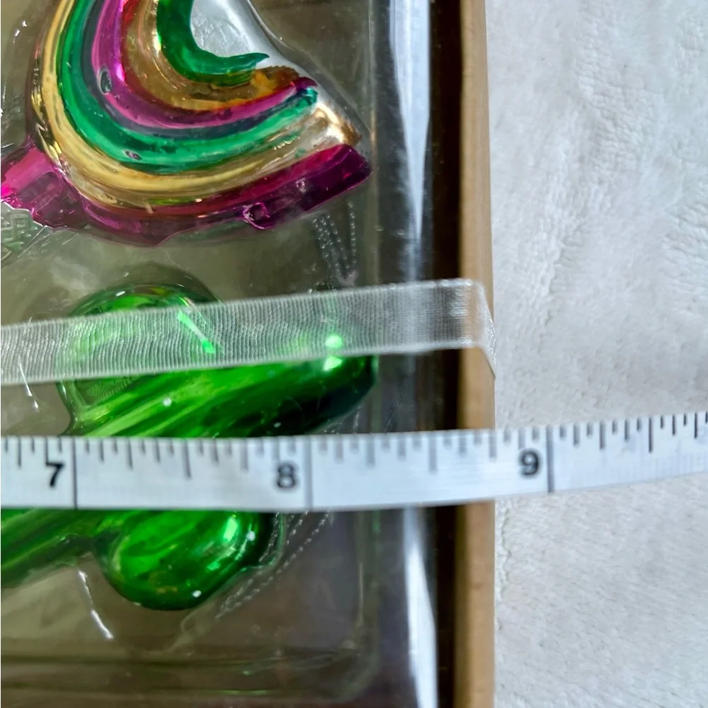 Target Bullseye Mini Christmas Glass Ornaments New